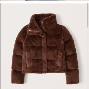 Abercrombie & Fitch mini fur puffer